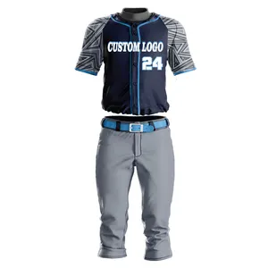 Customized sublimation baseball jersey with player name