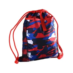 Trendy sublimated drawstring bag with comfortable straps