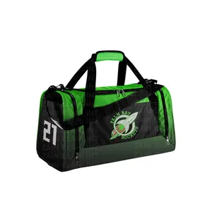 Customizable sublimation duffle bag for personalized designs