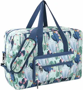 Soft fabric sublimation duffle bag with padded interior