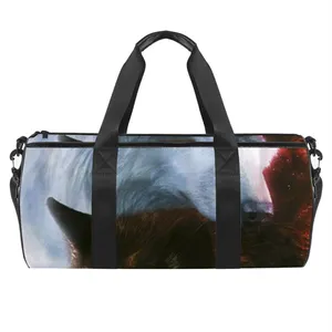 Water-resistant sublimation duffle bag for outdoor activities