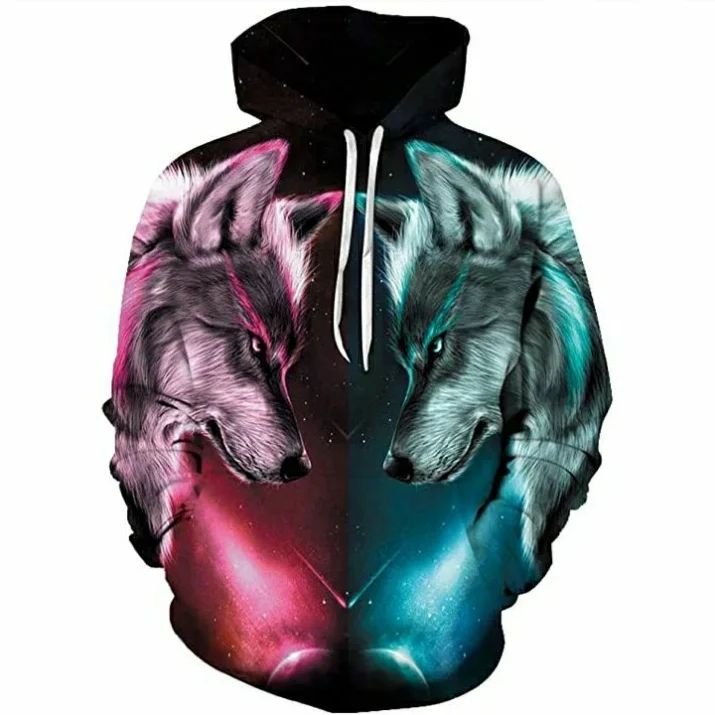 Whimsical sublimated hoodie with fantasy elements