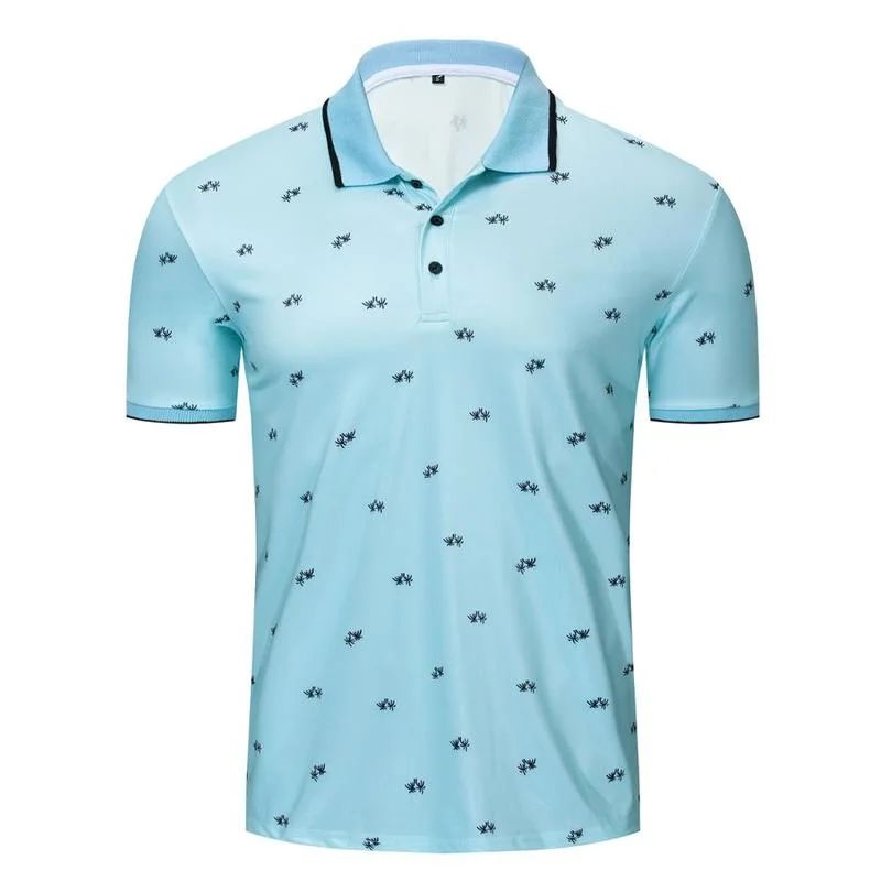Youth sublimation polo shirt with a playful and fun pattern