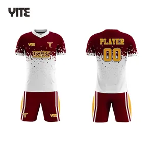 Custom sublimated soccer jersey with player number