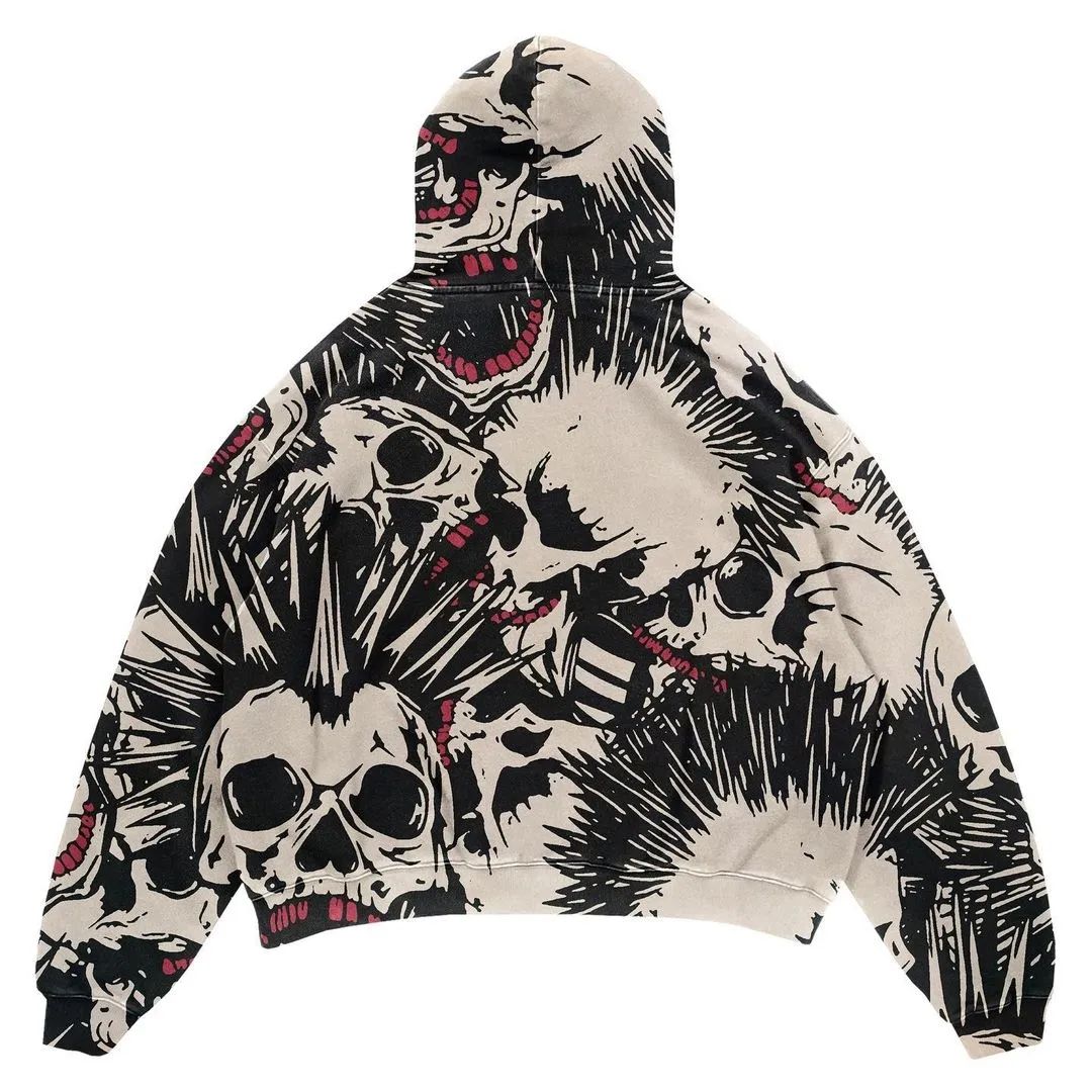 Elegant sublimation hooded crop top with artistic design